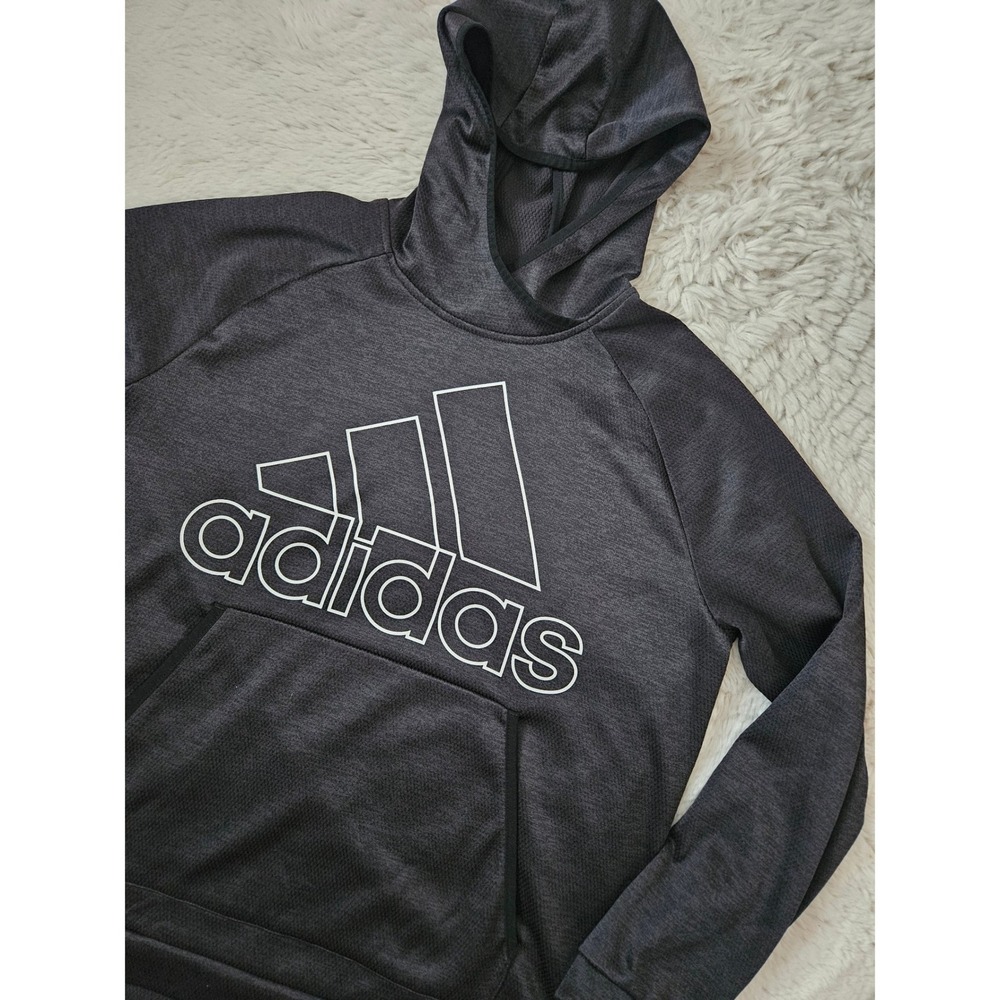 Adidas Climawarm Athletic Performance Hoodie Black Women's XL